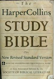 The HarperCollins study Bible : New Revised Standard Version, with the Apocryphal/Deuterocanonical books