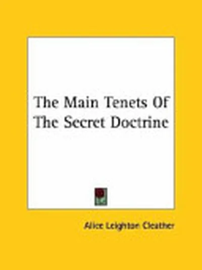 The Main Tenets of the Secret Doctrine — 