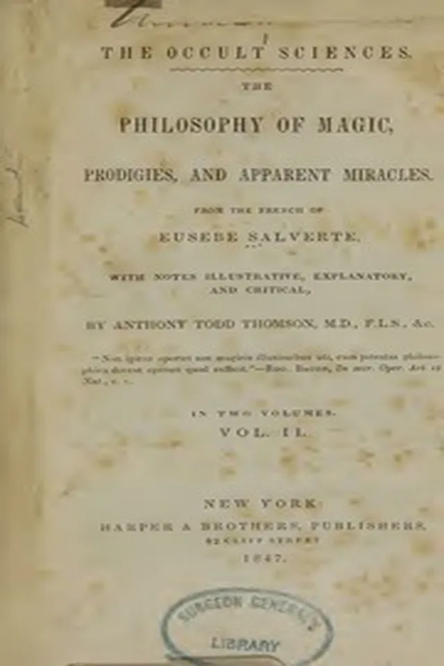 The Occult Sciences ( Volume 2) ( 1847)