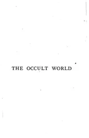 The Occult World--