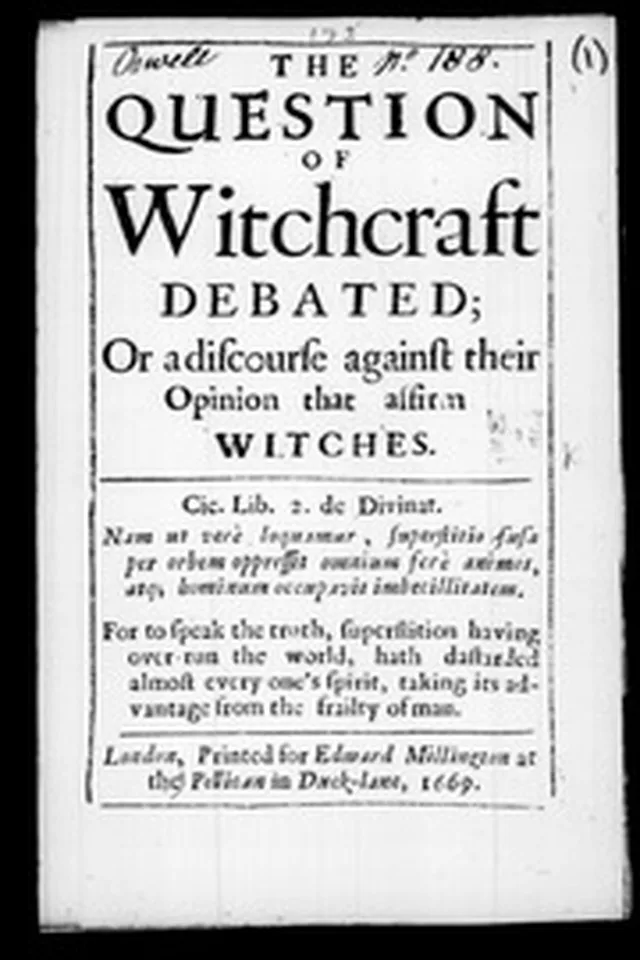 The question of witchcraft debated; ... 1669