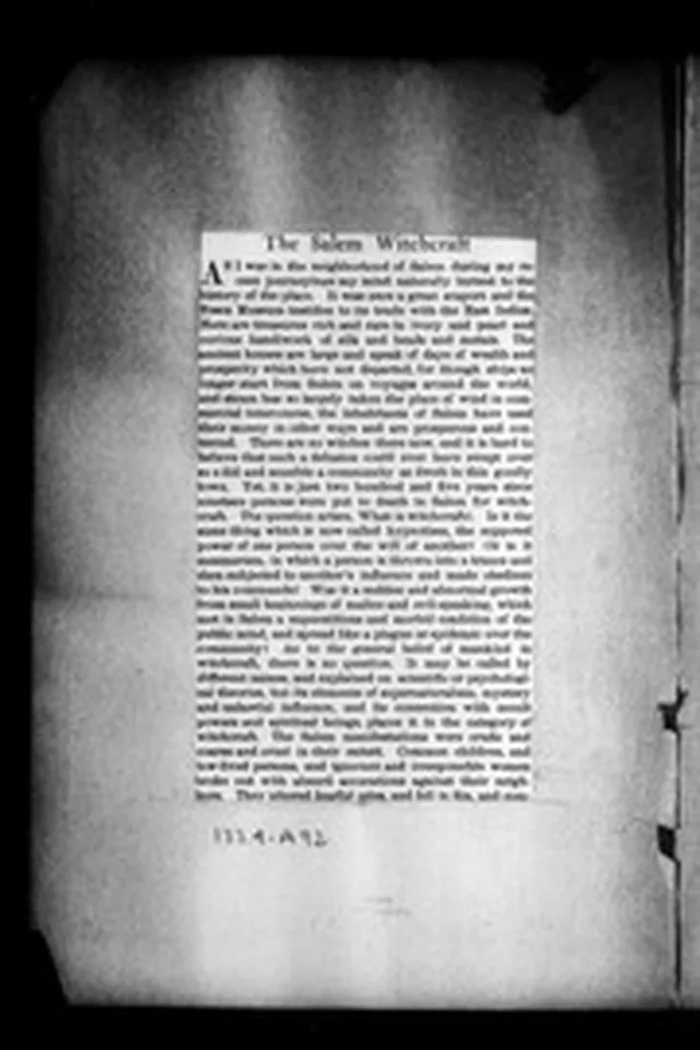 The Salem witchcraft. 1897: Iss 55