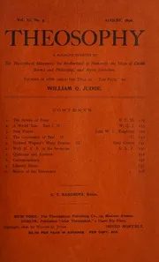 Theosophy 1896-08: Vol 11 Iss 5