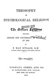Theosophy Or Psychological Religion