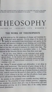 Theosophy Vol-60,No-3,January 1972