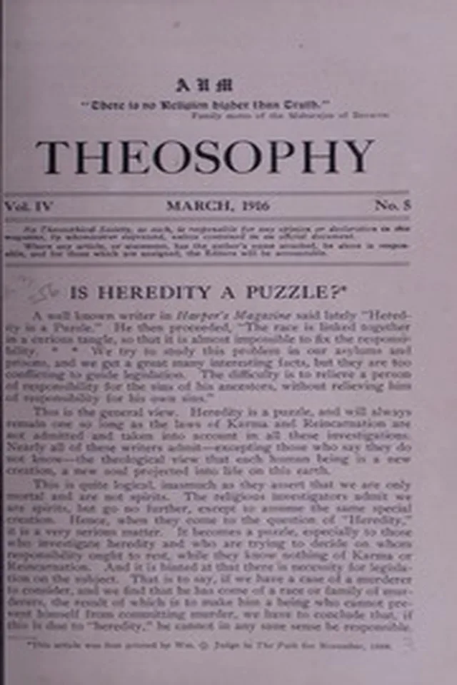 Theosophy Vol-IV,No-5,March 1916