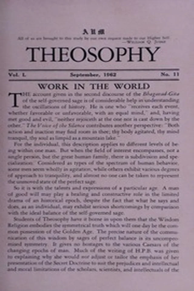 Theosophy Vol-L,No-11,September 1962 Theosophy Vol-L,No-11,September 1962