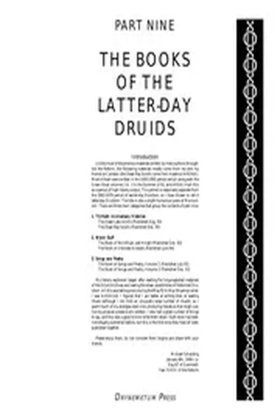 09 The Books Of The Latter Day Reformed Druids A Reformed Druid Anthology