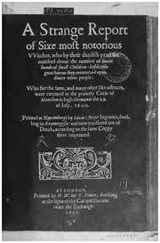 A Strange report of sixe most notorious witches