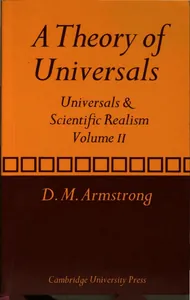A Theory of Universals: Volume 2