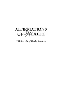 Affirmations of Wealth