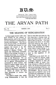 Aryan Path Vol. 6.3