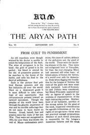 Aryan Path Vol. 6.9