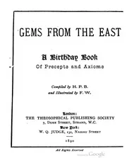Blavatsky Gems From The East