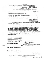 CIA Reading Room cia-rdp61s00750a000500150070-2: REQUEST FOR APPROVAL OF TALENT BILLET (SANITIZED)