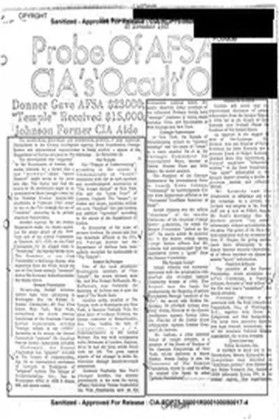 CIA Reading Room cia-rdp75-00001r000100050017-4: PROBE OF AFSA CIA'S 'OCCULT' ON