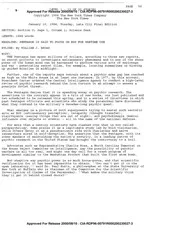 CIA Reading Room cia-rdp96-00791r000200230027-3: NEW YORK TIMES ARTICLE, FROM DATA BASE SEARCH. 'PENTAGON IS SAID TO FOCUS ON ESP FOR WARTIME USE'