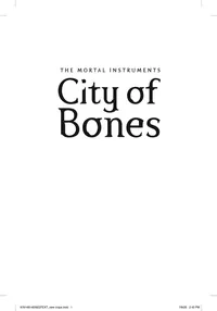 City of Bones