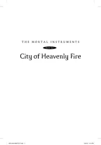 City of Heavenly Fire