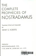 Complete Prophecies of Nostradamus