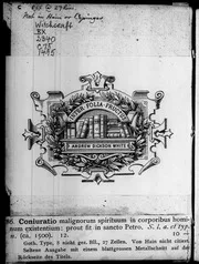 Coniuratio malignorum spirituum. ... 1495: Iss 221