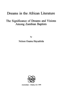 Dreams in the African Literature