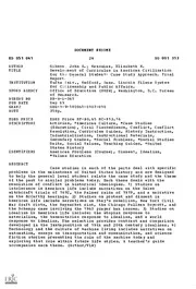 ERIC ED051041: Development of Curriculum in American Civilization for the General Student: Case Study Approach. Final Report.