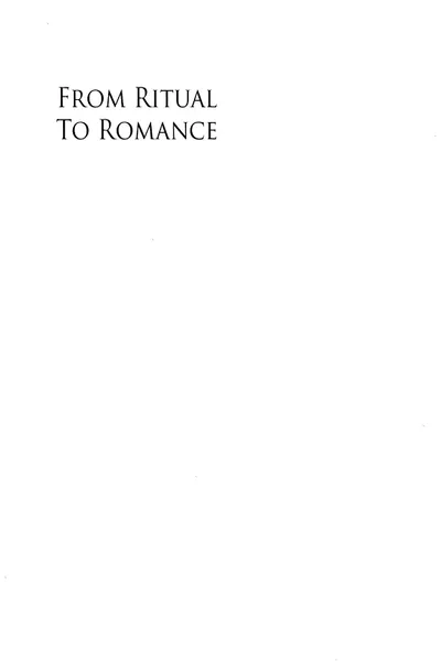 From Ritual to Romance
