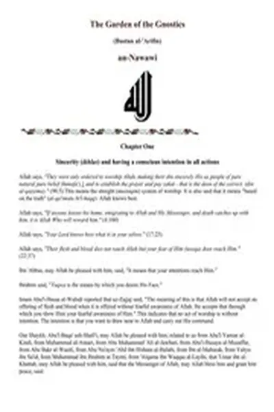 Garden of the gnostics by Nawawi