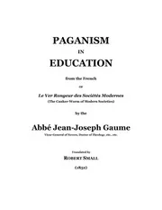 Gaume Paganism In Education catholic