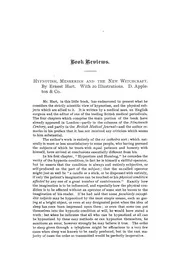 Hypnotism, Mesmerism and the New Witchcraft