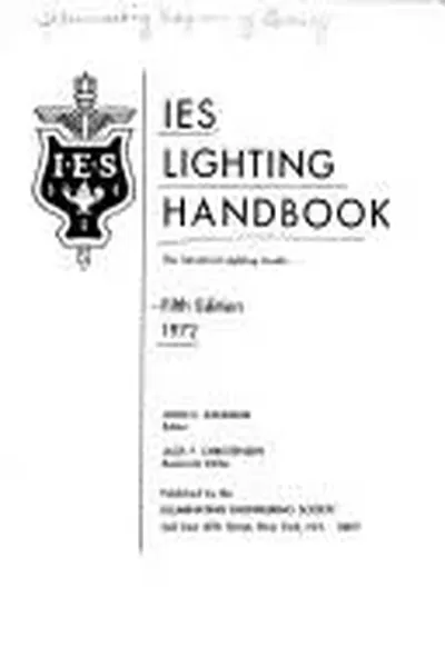 IES lighting handbook