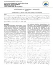 Institutionalisation and Popularisation of Sufism in India