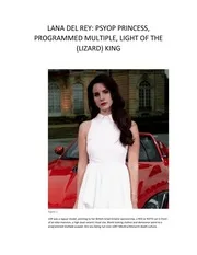 Lana Del Rey Light Of The Lizard King Of Death 33 nwo illuminati freemasons