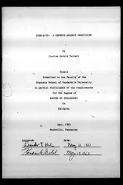 LUKE-ACTS: A DEFENSE AGAINST GNOSTICISM. 1963