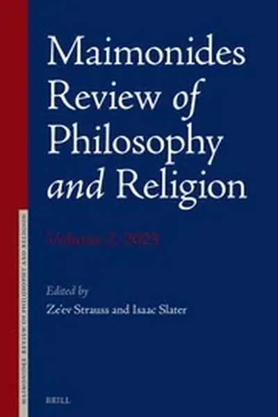 Maimonides Review of Philosophy and Religion Volume 2, 2023