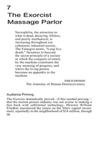 Media Sexploitation Exorcist Movie Chapter Extract Wilson Bryan Key nwo illuminati freemasons