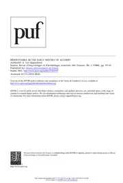 Mesopotamia in the Early History of Alchemy