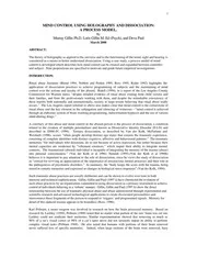 Mind Control Using Holography And Disassociation 2005 nwo illuminati freemasons nsa mi6 cia