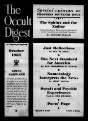 Occult Digest 1933-10: Vol 9 Iss 10