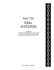 Oral Histories A Reformed Druid Anthology