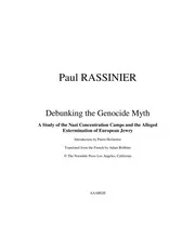 Rassinier Debunking The Genocide Myth nwo illuminati freemasons