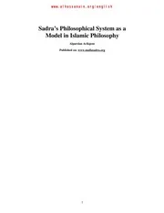 sadra_s_philosophical_system_as_a_model_in_islamic_philosophy