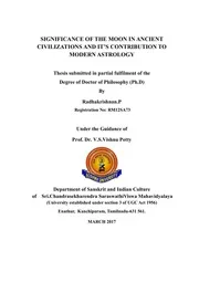 Significance of the Moon in Ancient Civilizations and it S Contribution to Modern Astrology