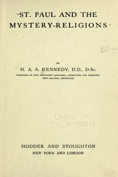 St. Paul and the mystery-religions