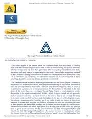 Star Angel Worship In The Roman Catholic Church, Helena Blavatsky (1888)