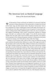 The Amorous Lyric as Mystical Language