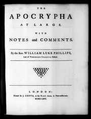 The Apocrypha 1766