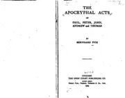 The Apocryphal Acts of Paul, Peter, John, Andrew, and Thomas