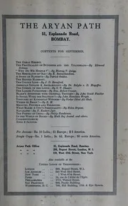 The Aryan Path Vol-I No-11